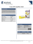 König ANT AMP-PRO20M TV signal amplifier