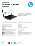 HP Pavilion 17-e130us