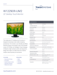TouchSystems W12290R-UM2 touch screen monitor