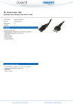 Ewent EW-190101-020-N-P power cable