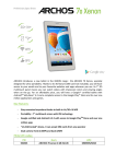 Archos Xenon 70 4GB 3G White