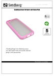 Sandberg Cover 5C hard+soft frame Pink