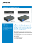 Linksys LGS105-UK network switch