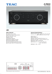 TEAC A-R650 audio amplifier