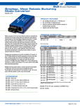 B&B Electronics 855-11619 network media converter