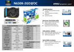 MSI V809-804R NVIDIA GeForce GT 630 2GB graphics card