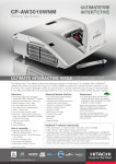 Hitachi CP-AW3019WNM data projector
