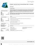 Kensington Portafolio™ Soft Folio Case for Samsung Galaxy Tab® 3 7.0 - Emerald