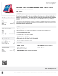 Kensington Portafolio™ Soft Folio Case for Samsung Galaxy Tab® 3 7.0 - Pink