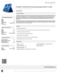 Kensington Portafolio™ Soft Folio Case for Samsung Galaxy Tab® 3 7.0 - Blue