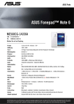 ASUS Fonepad Note 6 ME560CG 16GB 3G White