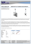 Newstar FPMA-C500SILVER flat panel ceiling mount