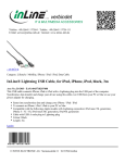 InLine Lightning - USB, 3m