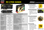 MSI V303-004R AMD Radeon R9 270X 2GB graphics card