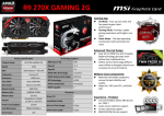 MSI V303-002R AMD Radeon R9 270X 2GB graphics card