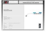 T'nB Dancefloor blue 4-port USB hub