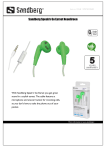 Sandberg Speak'n Go Earset NeonGreen