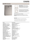 AEG F55010M0 dishwasher