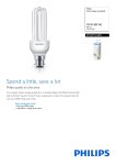 Philips Economy Stick energy saving bulb 8718291216872