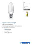 Philips Softone Candle energy saving bulb 8710163405223