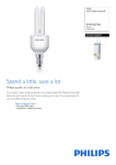 Philips Economy Stick energy saving bulb 8718291658375