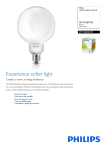 Philips Softone Globe energy saving bulb 8711500830159