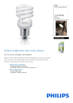 Philips Tornado Spiral energy saving bulb 8718291116943