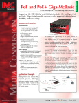 B&B Electronics PoE+ Giga-McBasic