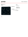 Gorenje EC611E hob