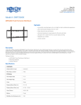 Tripp Lite DWF3260X flat panel wall mount