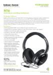 Black Box M16 headphone