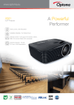 Optoma X501 data projector
