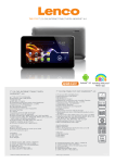 Lenco TAB-703 4GB Black tablet