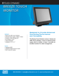 Touch Dynamic BREEZE touch screen monitor