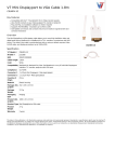 V7 Mini Displayport to VGA Cable 1.8m