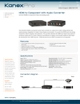 Kanex HDRGBRL video converter