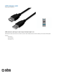 SBS 1.5m USB 1.1 A M/F