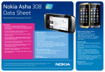 Nokia Asha 308 Dual SIM 3" 104g Black