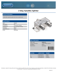 Bandridge BZD1102 video splitter