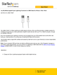 StarTech.com 1m (3ft) White Apple 8-pin Lightning Connector to USB Cable for iPhone / iPod / iPad