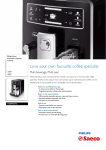 Saeco Xelsis Super-automatic espresso machine HD8943/16