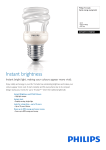 Philips Tornado Spiral energy saving bulb 871829111708701