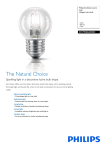 Philips EcoClassic Lustre lamp Halogen lustre bulb 872790086300000