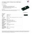 V7 Slide-In USB 3.0 Flash Drive 16GB black