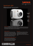 Lenco Sportcam-300 white