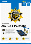 MSI Z87-G41 PC MATE motherboard