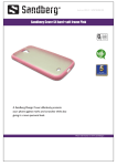 Sandberg Cover S4 hard+soft frame Pink
