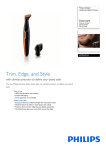 Philips GoStyler waterproof detail trimmer NT9145/11