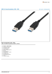 ASSMANN Electronic USB 3.0, USB A - USB A, 1 m