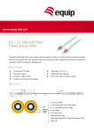 Equip LC/LC Fiber Optic Patch Cord- OM3